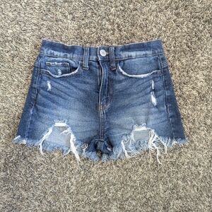 High Rise Jean Shorts